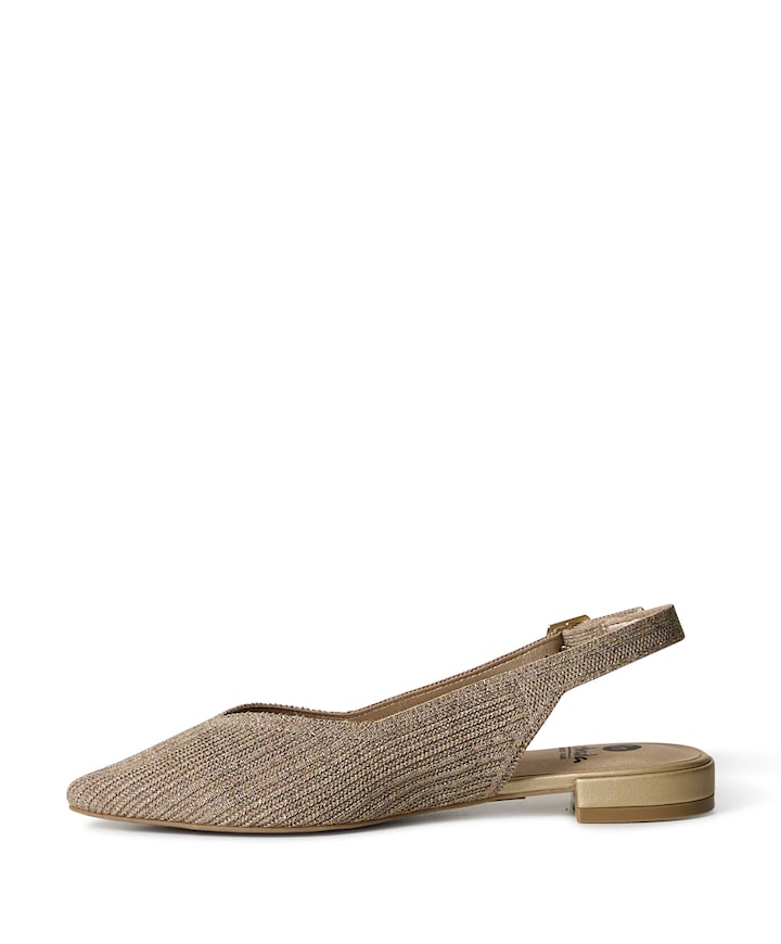 dames slingbacks goud