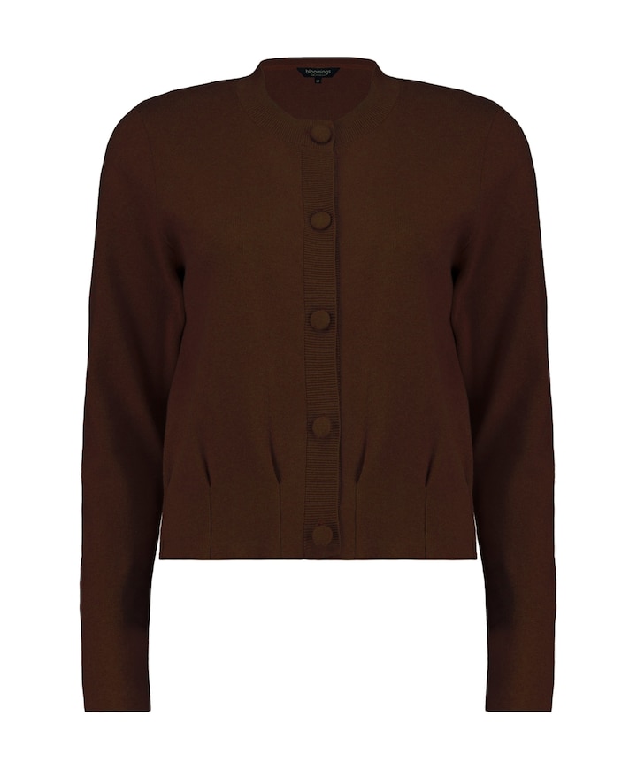 Dames vest bruin