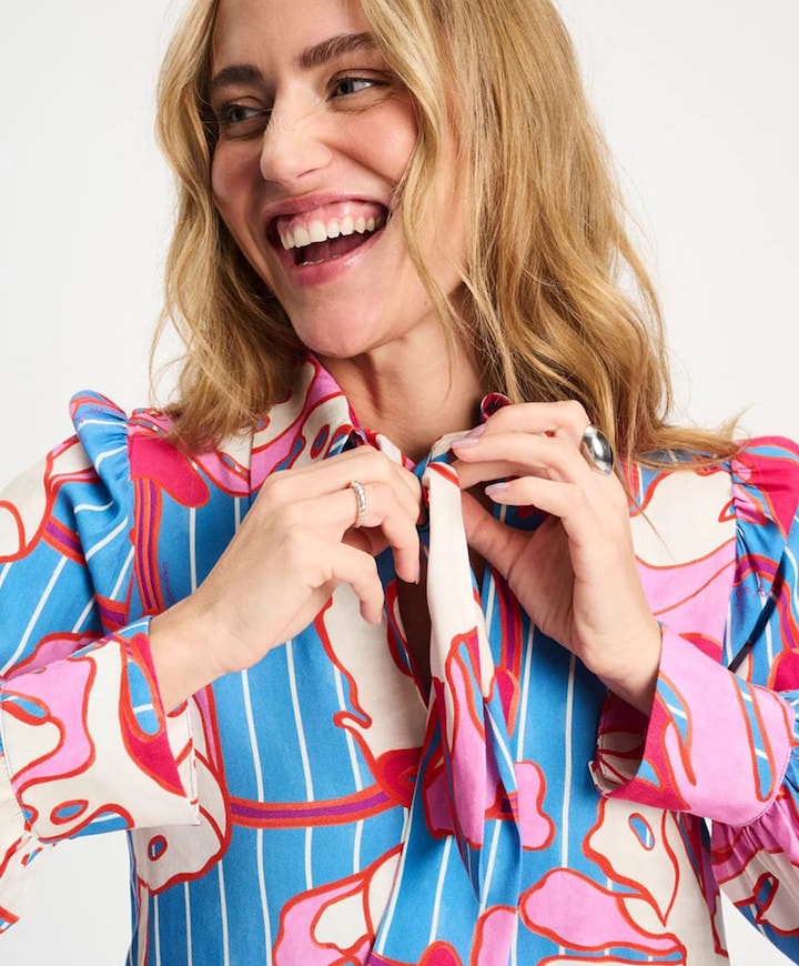 Dames blouse multicolor