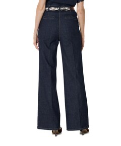 effen-recht dames jeans blauw