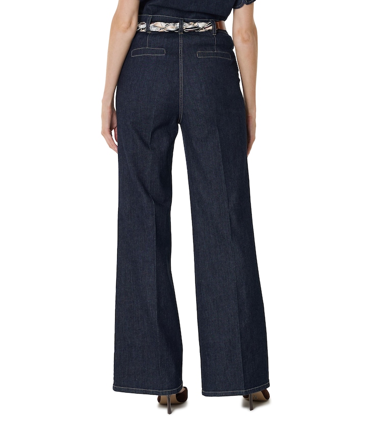effen-recht dames jeans blauw