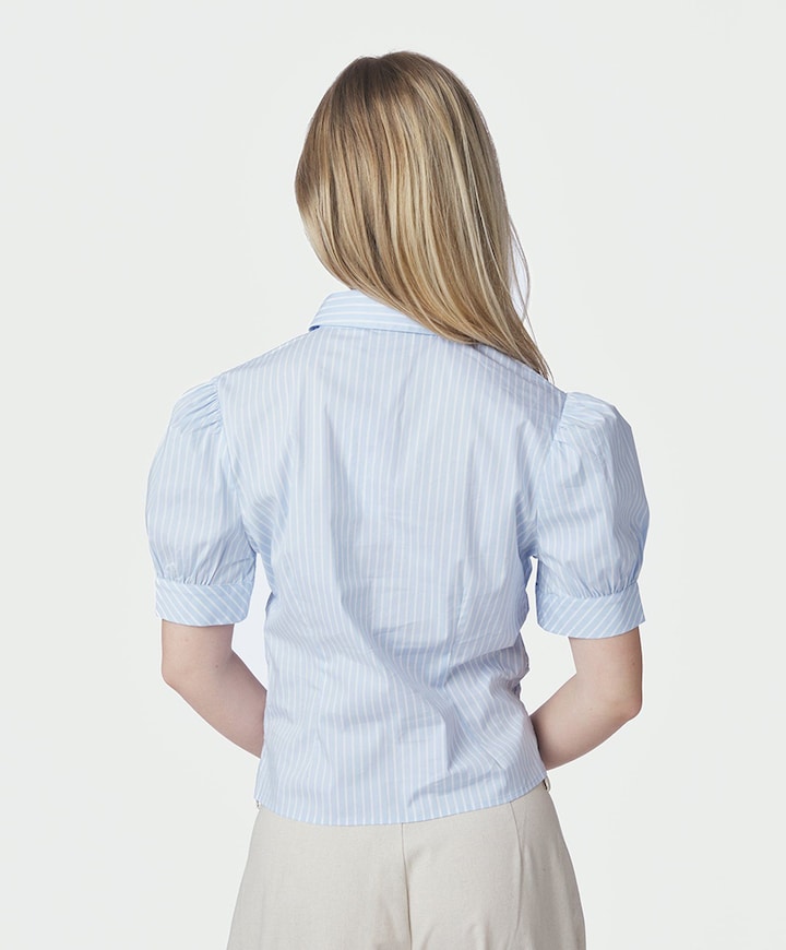 Dames blouse blauw
