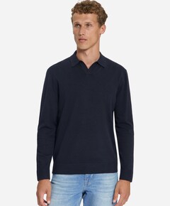 Heren polo blauw