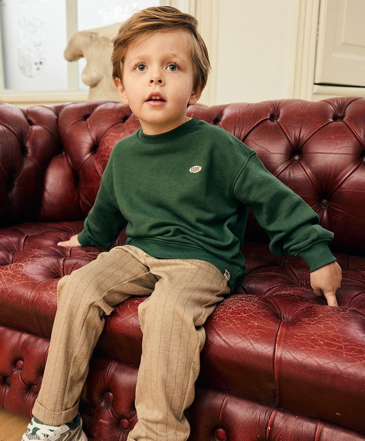 Jongens sweater groen