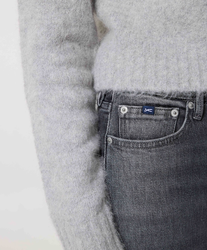 MIKU C STRATUS dames jeans grijs