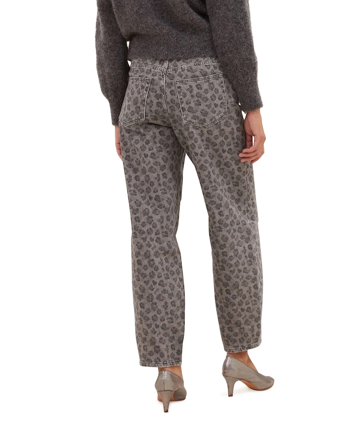 lew grey cheetah broek grijs