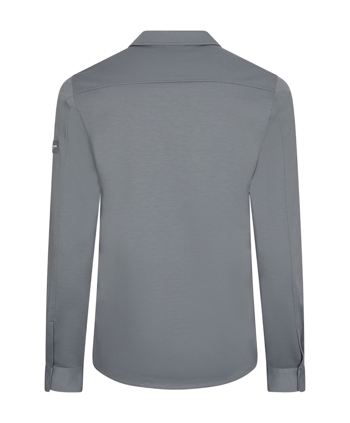 Heren overshirt grijs