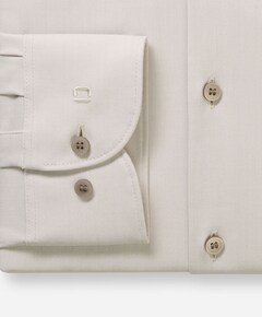 Heren overhemd lange mouw beige