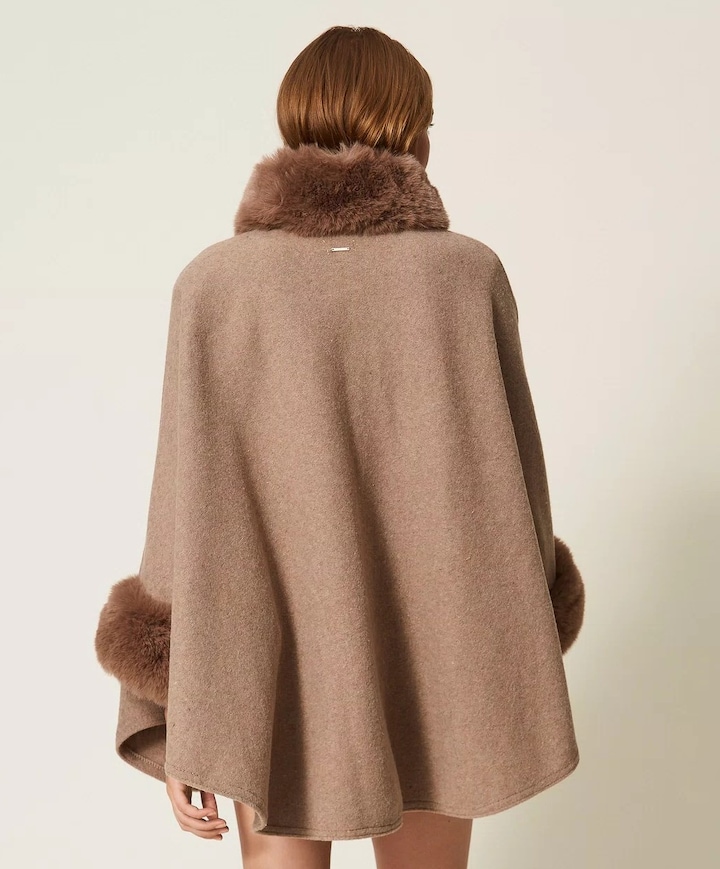 Dames cape beige