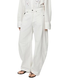 Aliana 7913 White & Black dames jeans wit