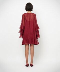 Dames jurk bordeaux