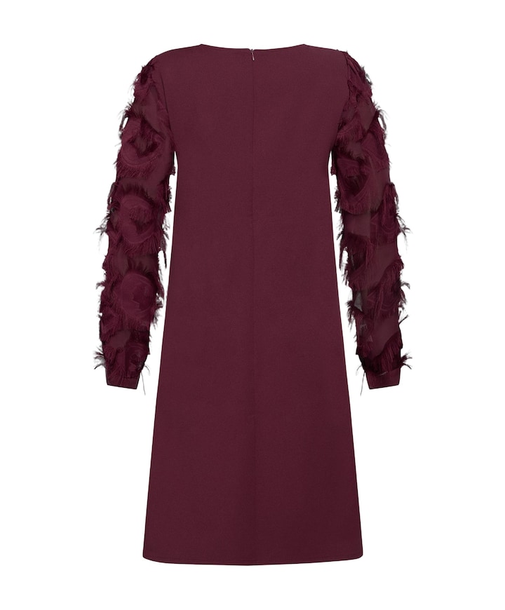 Dames jurk bordeaux