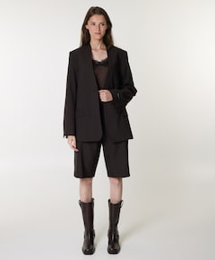 Dames blazer bruin