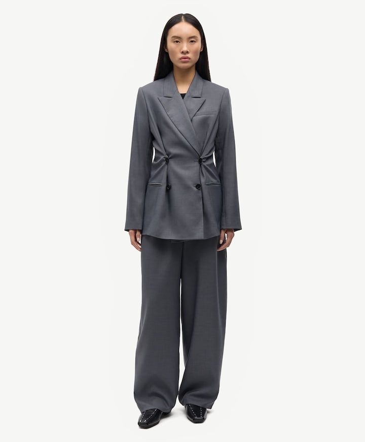 Dames blazer grijs