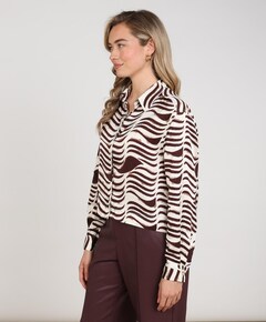Dames blouse bordeaux