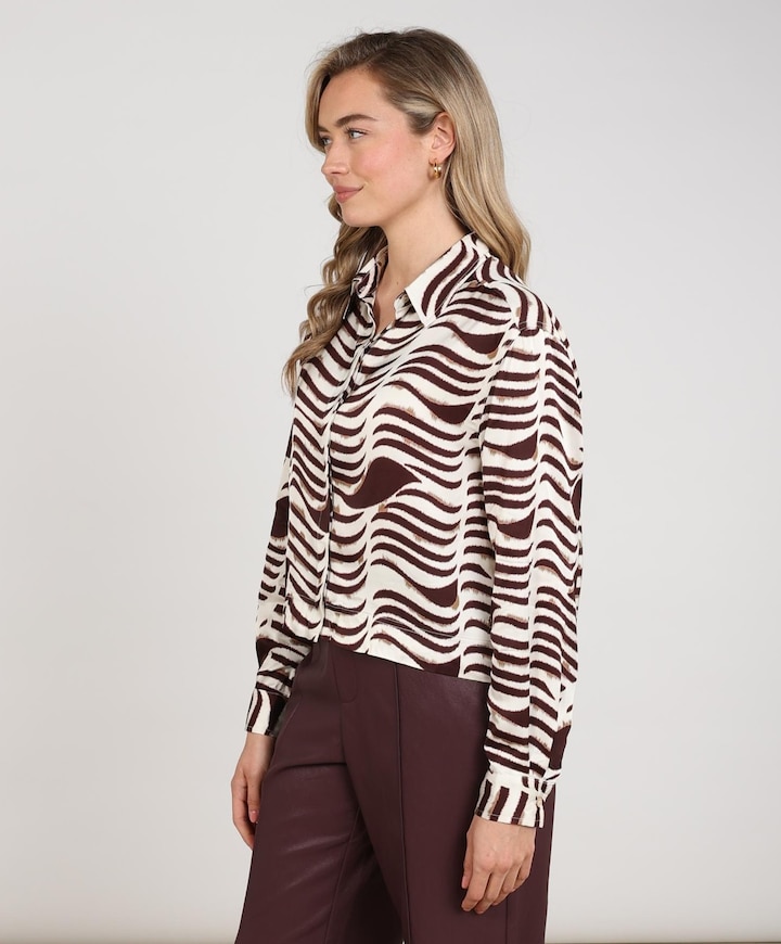 Dames blouse bordeaux