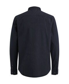 Heren overhemd lange mouw blauw