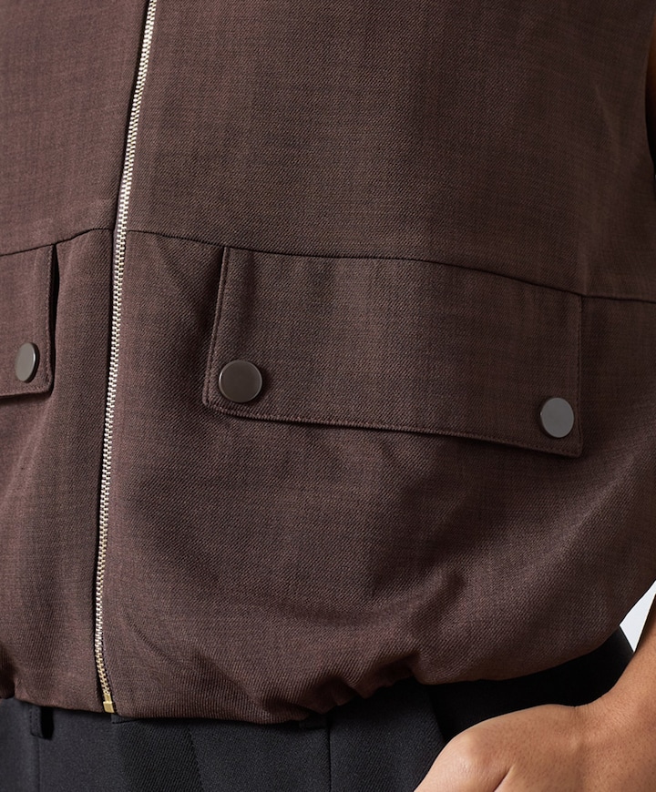 Dames gilet bruin