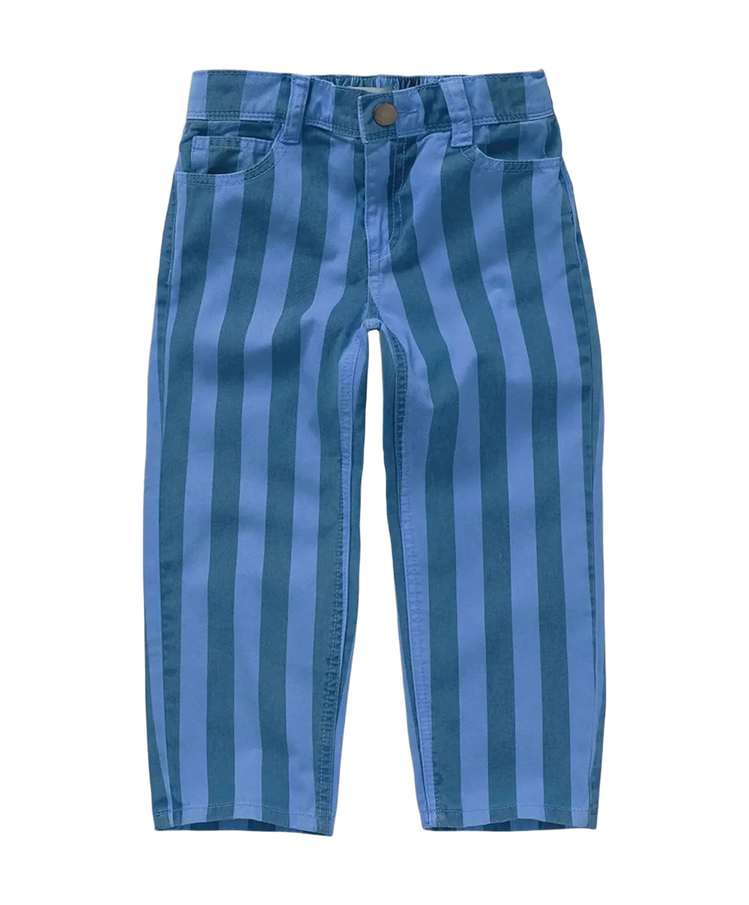 Straight Denim Strips Blue jongens broek blauw