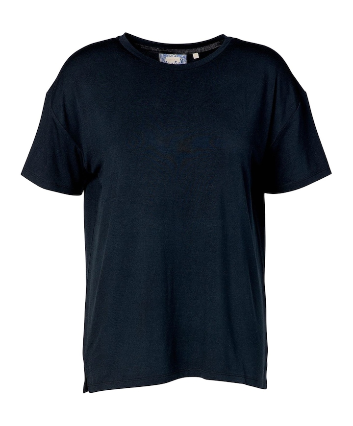 Dames pyjamatop blauw