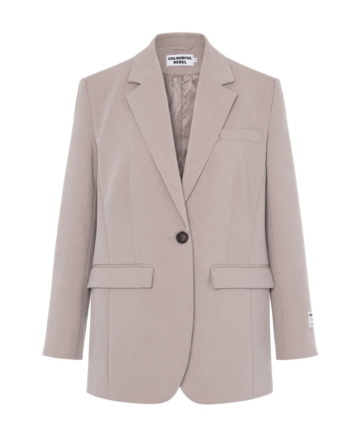Dames blazer beige