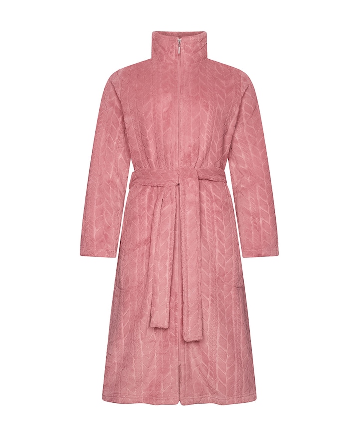 Dames ochtendjas roze