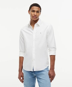 Heren overhemd lange mouw wit
