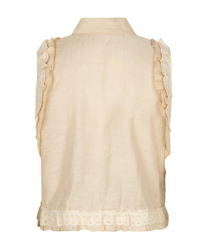 Dames top beige