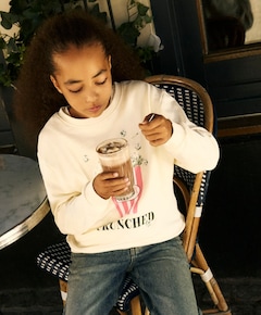 Meisjes sweater ecru
