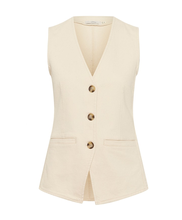 Gilet ecru