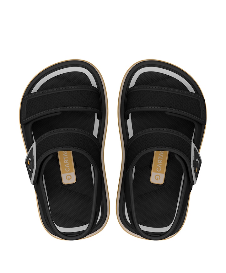 Cartago Malaga Baby jongens slippers zwart