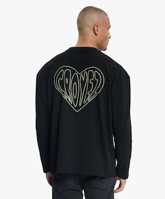 Heren longsleeve zwart