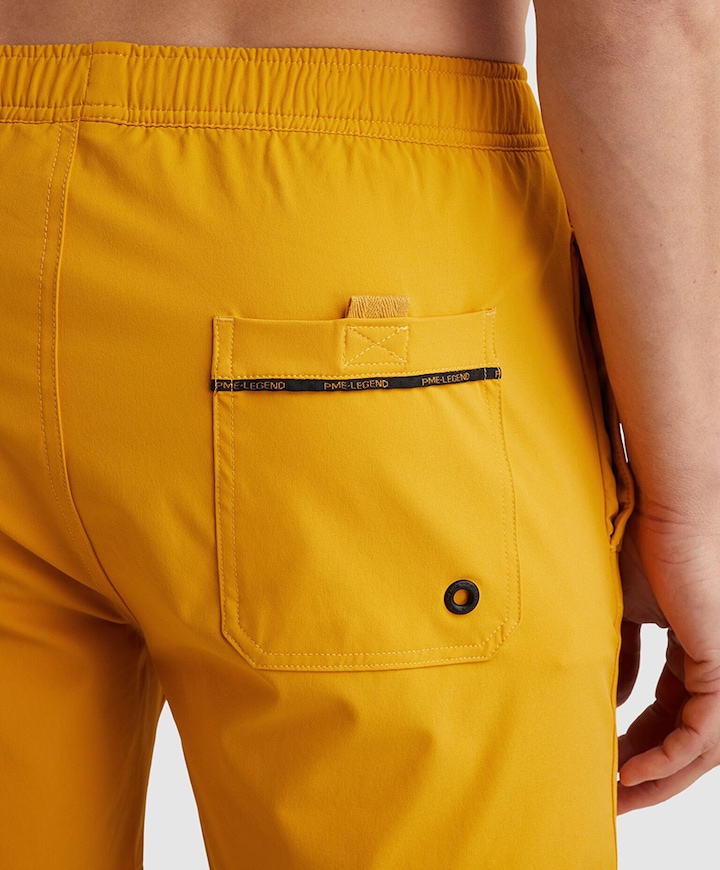 AIRFRAME SWIMSHORTS BIG LOGO PRINT heren zwembroek geel