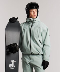 Heren ski-jas grijs