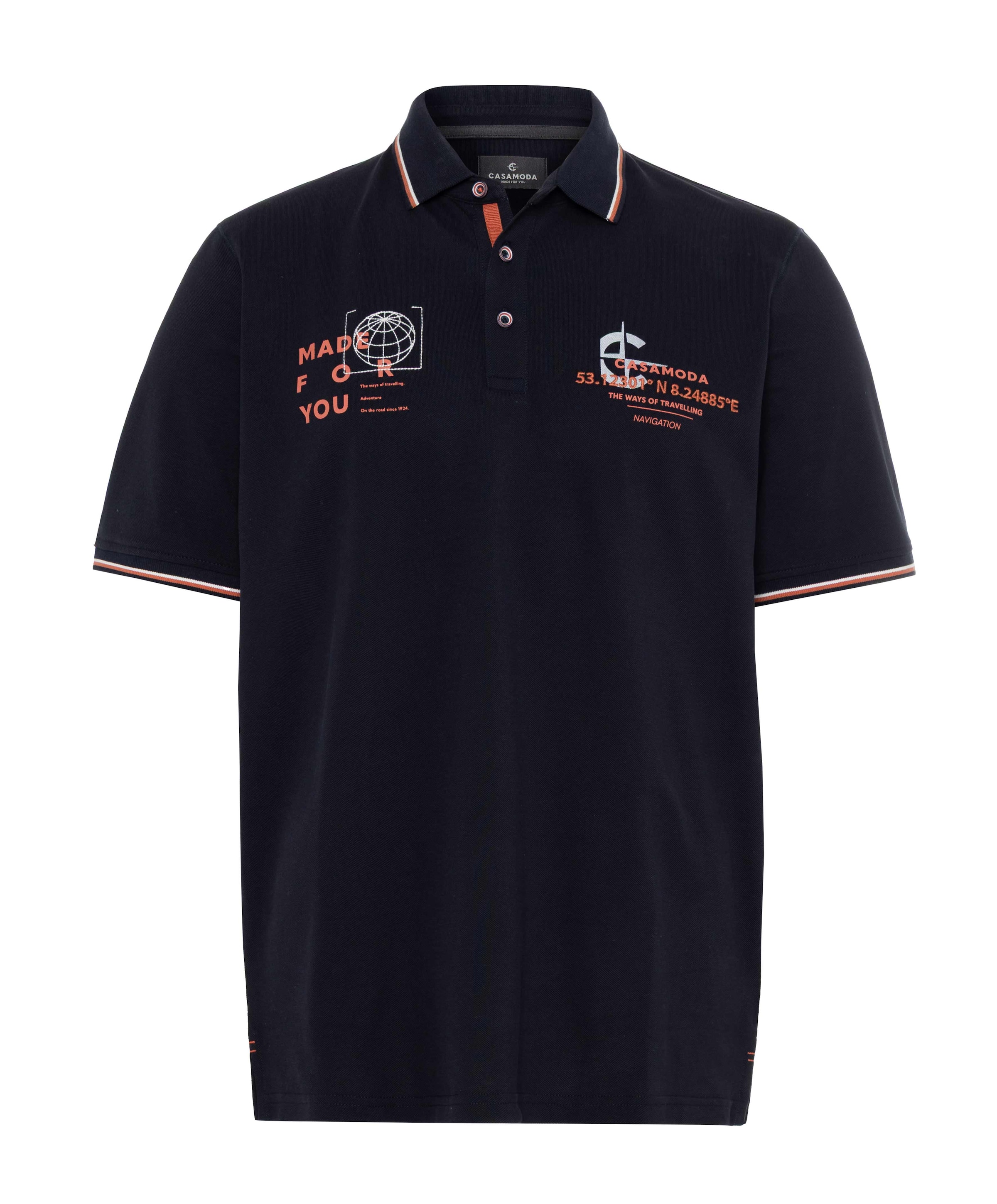 Heren polo blauw