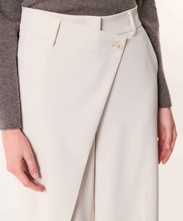 Anais wrap front dames broek ecru