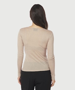 Dames longsleeve beige