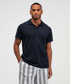 Heren polo blauw