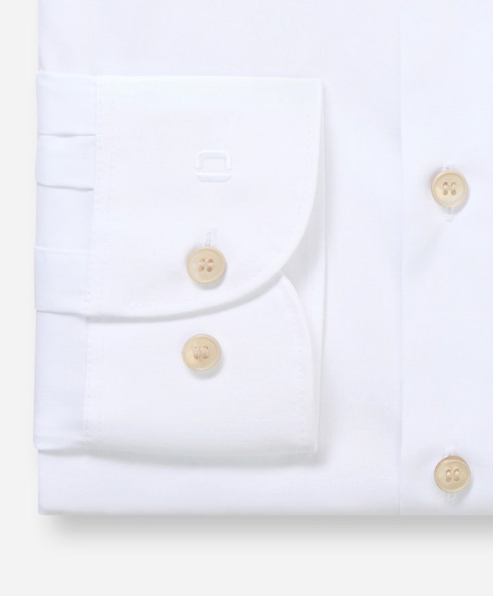 Heren overhemd lange mouw wit