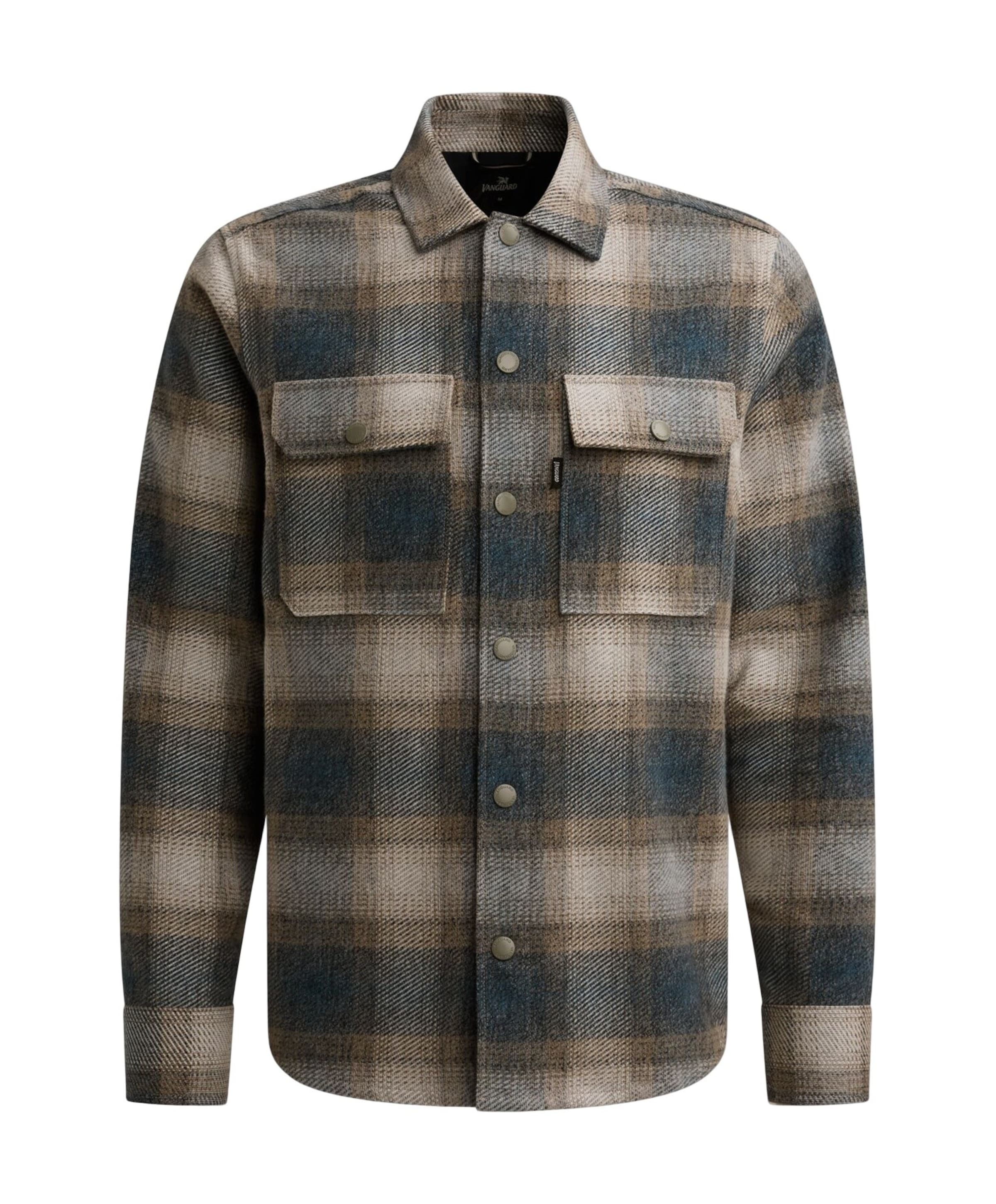 Heren overshirt blauw
