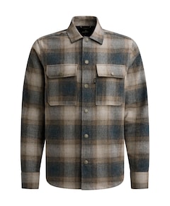 Heren overshirt blauw