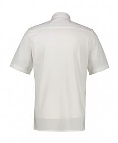 Heren overhemd korte mouw ecru