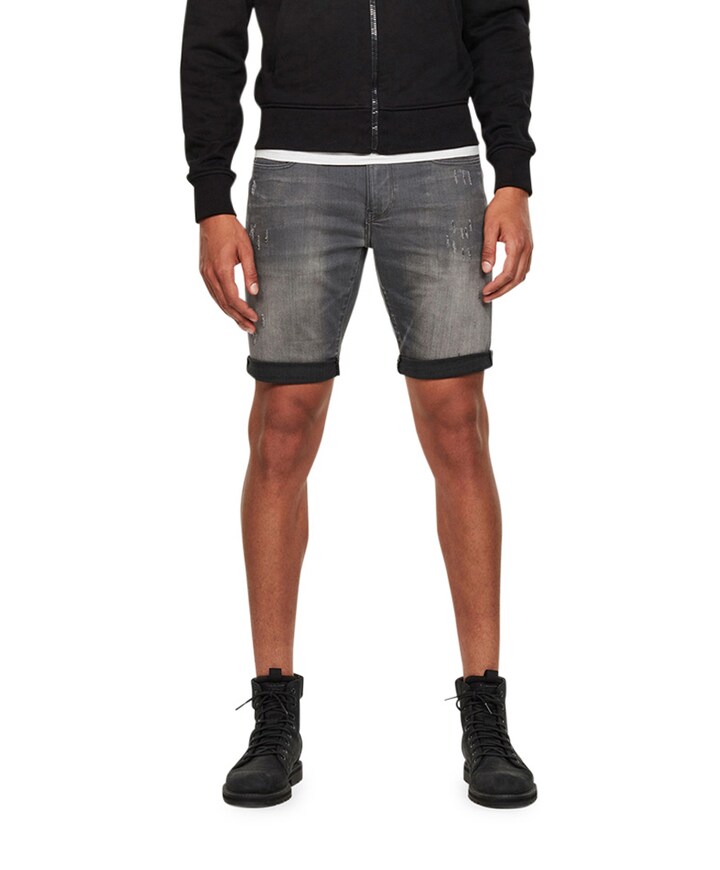 3301 Slim 1\2 korte broek grijs