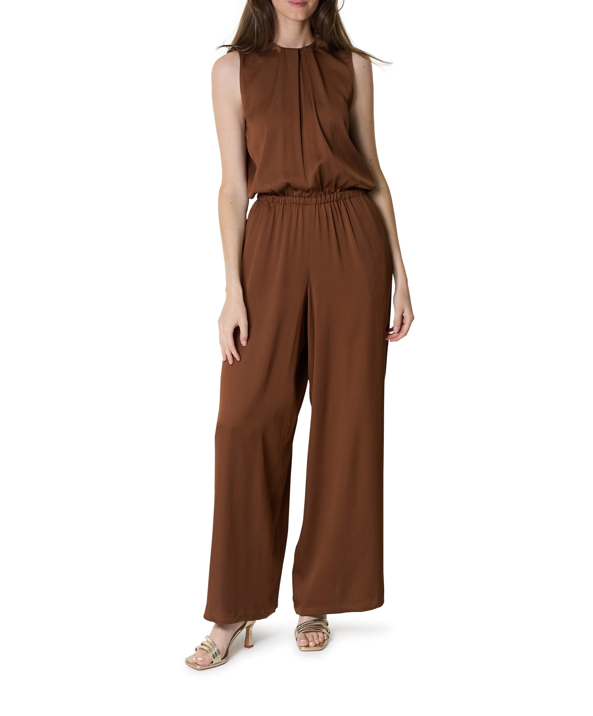 CARYS dames jumpsuit bruin