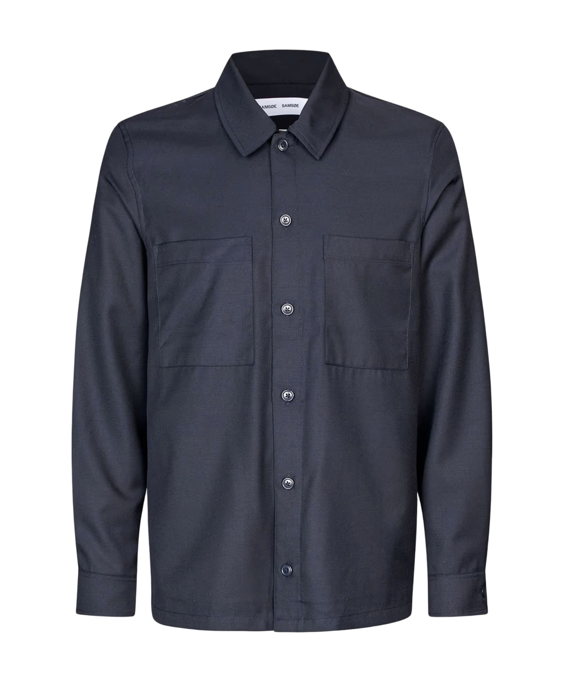 Heren overshirt blauw