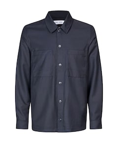 Heren overshirt blauw