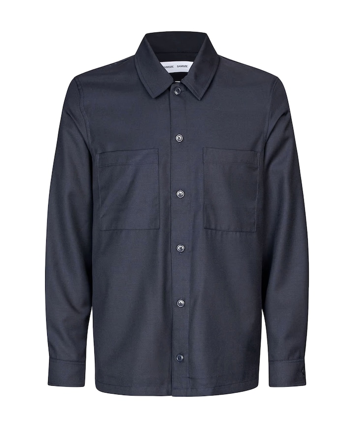 Heren overshirt blauw