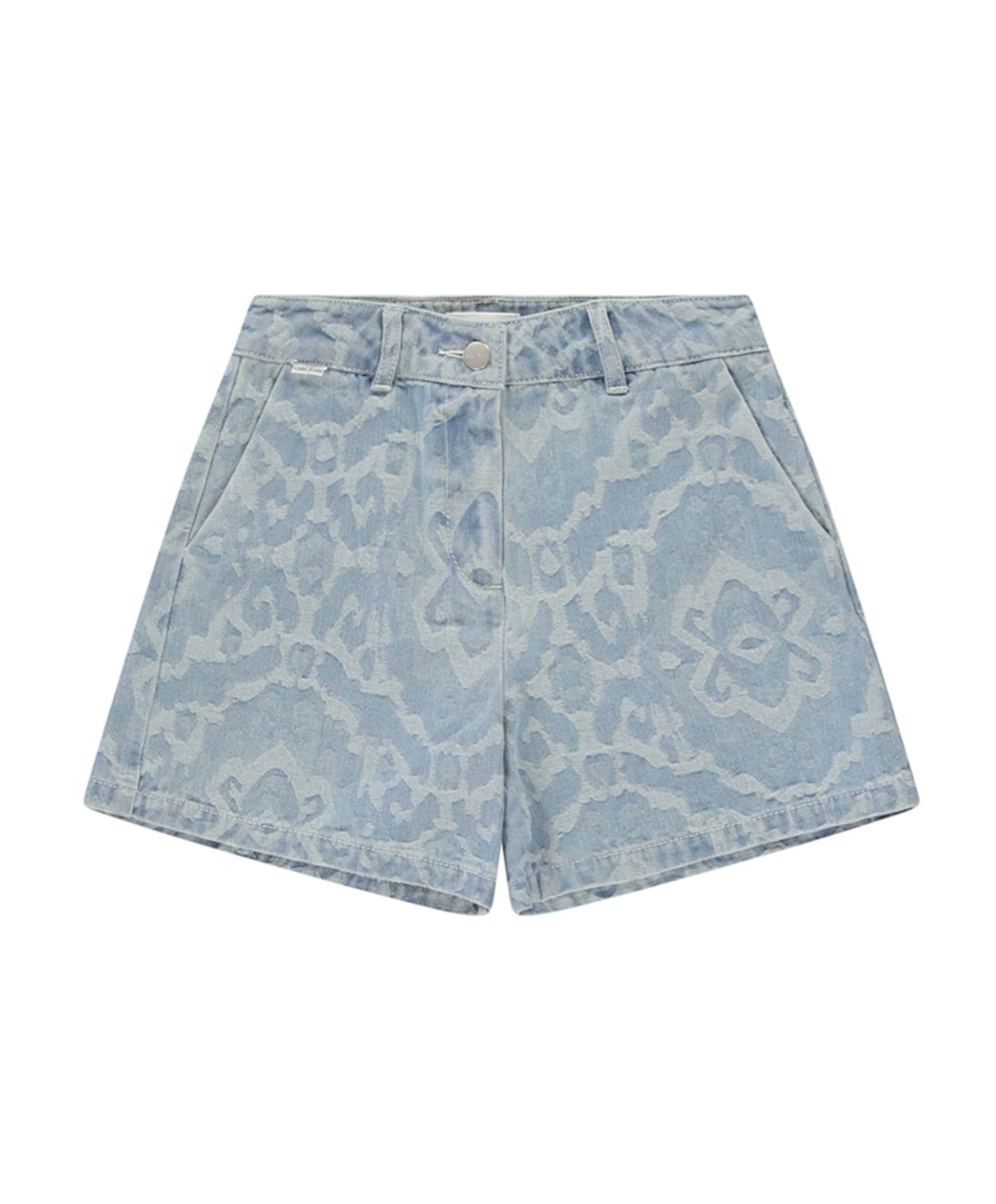 Kids TABITHA Bleached Us meisjes korte broek blauw