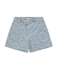 Kids TABITHA Bleached Us meisjes korte broek blauw