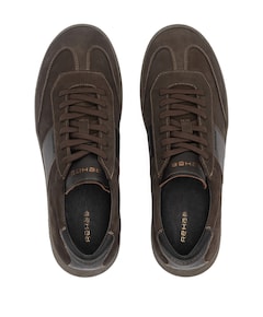 ZACK NUB LTHR heren sneakers bruin
